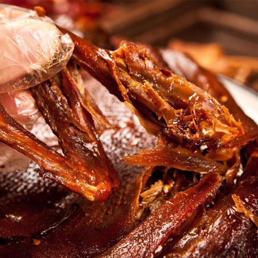 湖南特产品小样手撕小鸭酱板鸭香辣鲜卤鸭肉零食小吃340g品小样手撕鸭