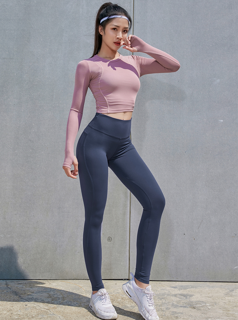 欧凯茜aucassie翘臀高腰紧身运动长裤女显瘦高弹力跑步速干健身训练