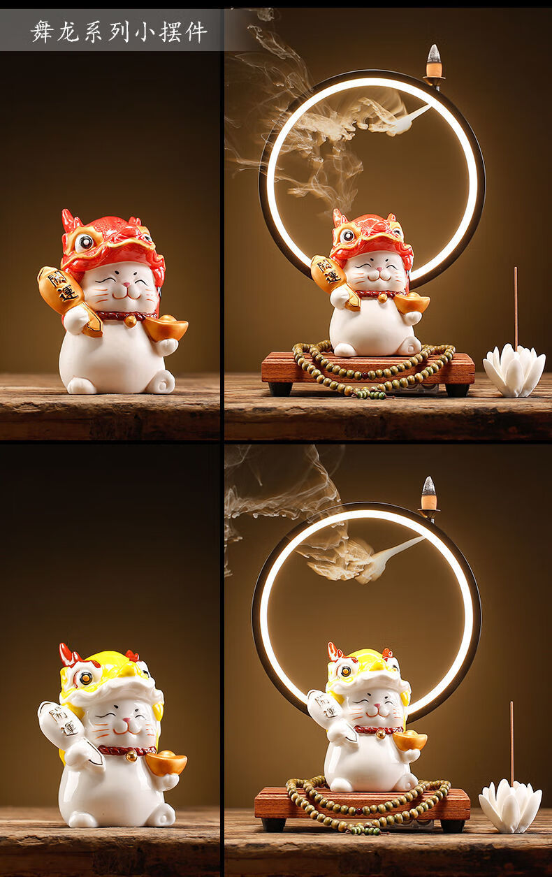 肌肉财神肌肉手臂招财猫猫摆件店铺公司乔迁开业创意礼品收台可爱发财