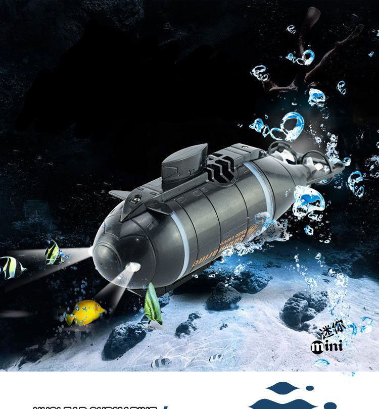 新年礼物儿童趣驭无线迷你遥控潜水艇快潜艇船模型遥控船潜艇可潜水水