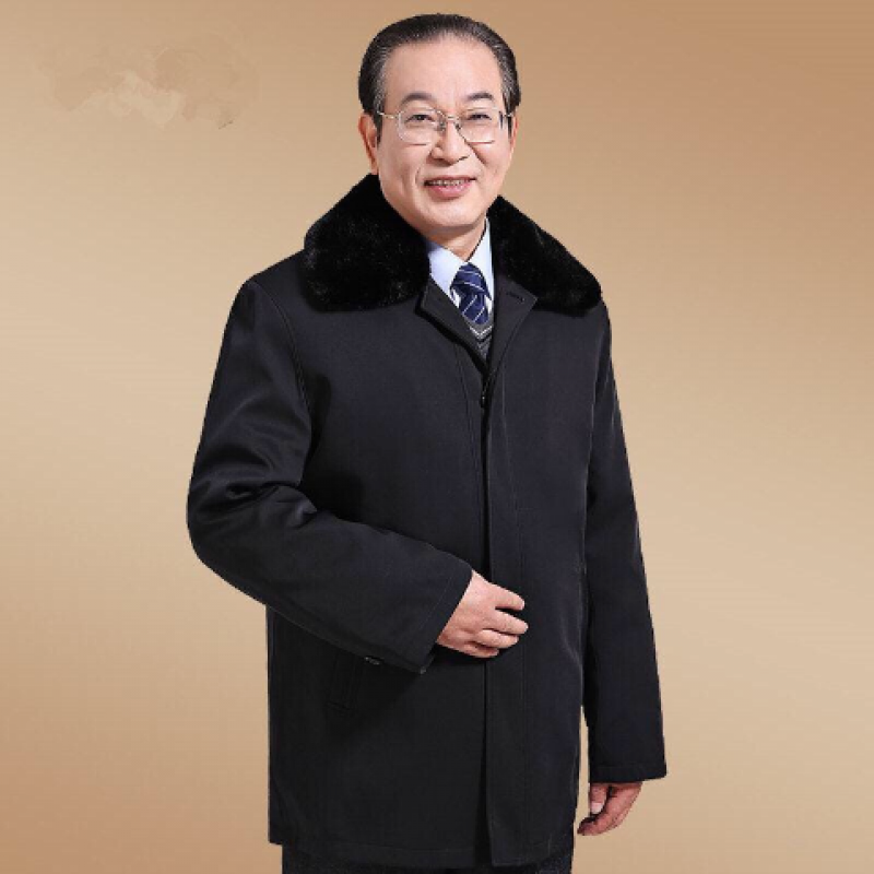 22新款加肥加大可拆卸中老年棉衣男父亲棉服男士装爸爸装老爷爷加厚有