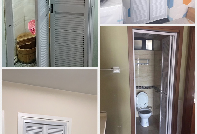 奥菲尔百叶折叠门小卫生间门厕所门钛镁铝合金洗手间厨房门阳台门浴室