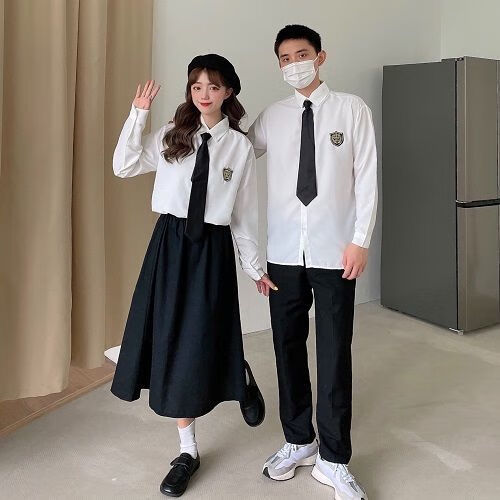 靳兽班服秋季套装学生jk制服裙校服套装高中生毕业dk全套不良长裙jin