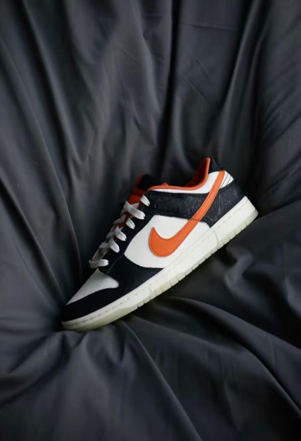 dunklowretroprm黑橙色万圣节夜光男女款低帮休闲板鞋 黑橙 40.