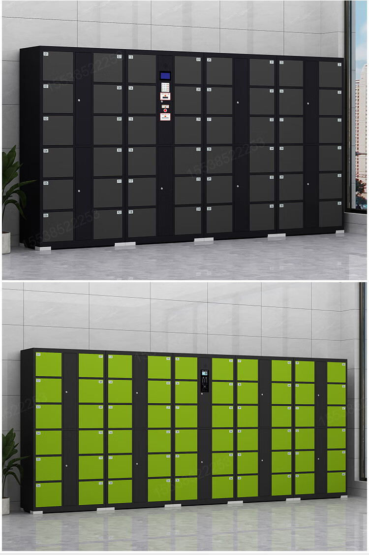 智能电子存包柜 电子存包柜超市商场寄存柜条码寄存柜人脸识别微信扫