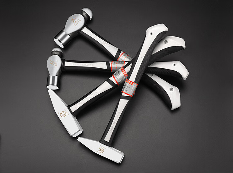 多功能电工鸭嘴线槽铝膜专用小榔头一体铁锤子250g钢管柄羊角锤fo6009