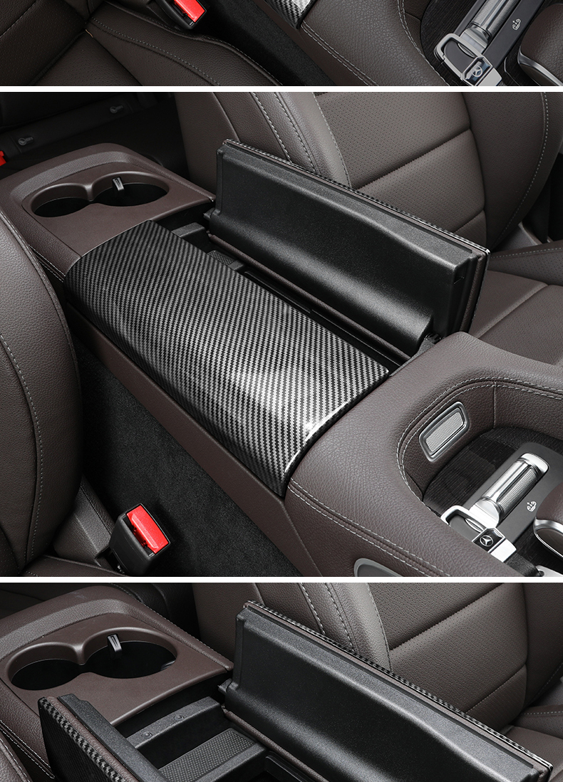 众宝德奔驰gle350gle450gls450扶手箱面板装饰贴保护盖车内改装饰