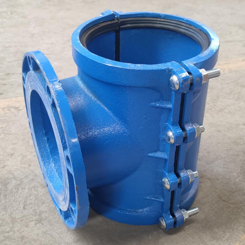 pe管哈夫节法兰分水三通铸铁管道开孔马鞍三通抢修器抱箍接头 p160