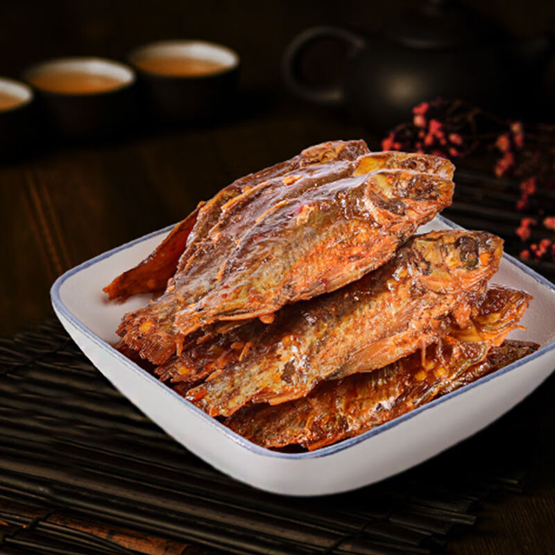 湖南特产手撕鲫鱼5包即食鱼干麻辣休闲零食品香辣鱼仔散装香辣味25g