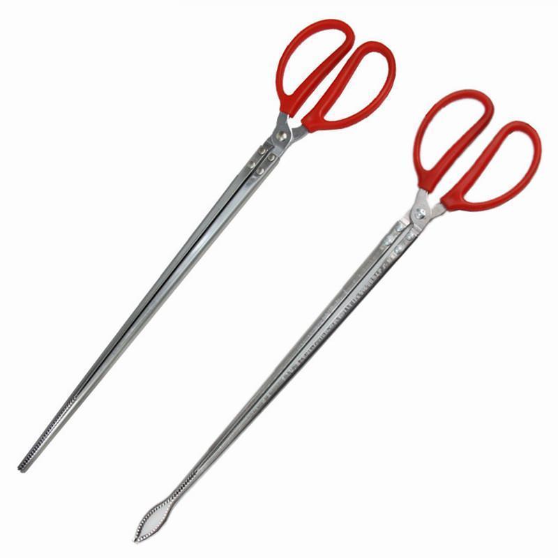 不锈钢黄鳝夹小龙虾夹子垃圾夹赶海拾贝螃蟹夹多款式夹子直口夹子62cm