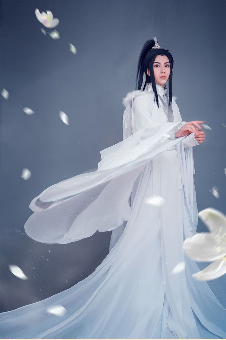 银乔黎楚晚宁cos服白色古装白菜谢怜二哈与他的白猫师尊cosplay全套