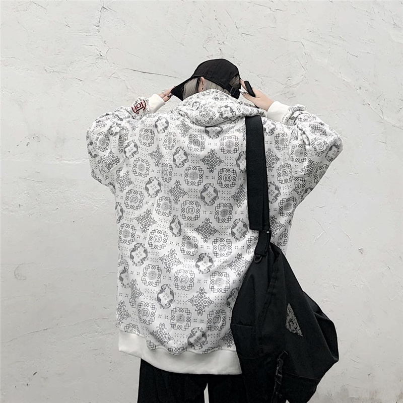 支持国货寜clot x 联名刺绣丝绸连帽卫衣春秋季陈冠希同款休闲潮外套