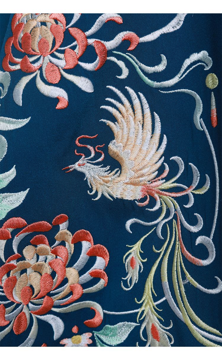 明制婚服华裳一汉凤凰振羽明制汉服刺绣立领对襟云肩马面裙婚服女春夏