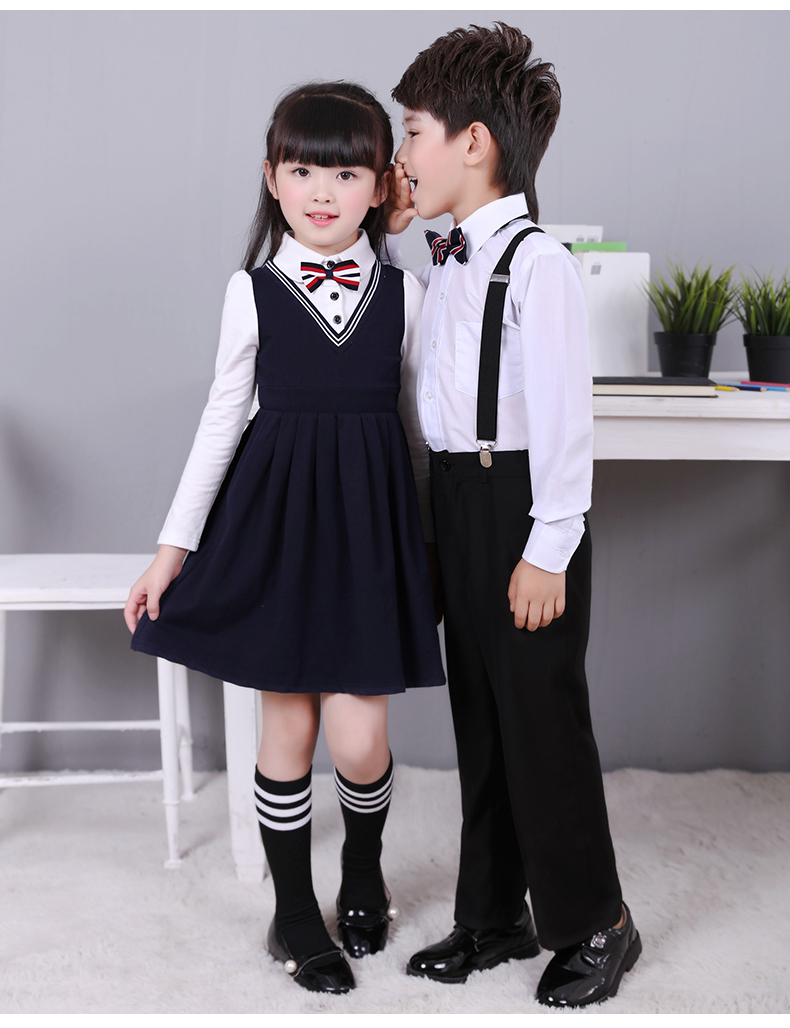 儿童演出服装幼儿园舞蹈服女童大合唱服男童表演服女孩跳舞裙秋装j宝
