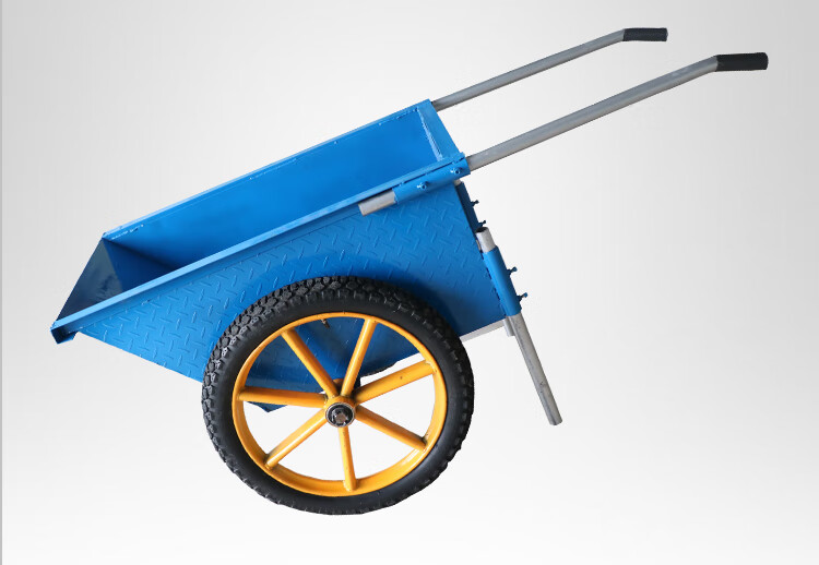 秋屏加厚花纹钢板劳动车手推车灰斗车环保车工地人力建筑车家用垃圾车