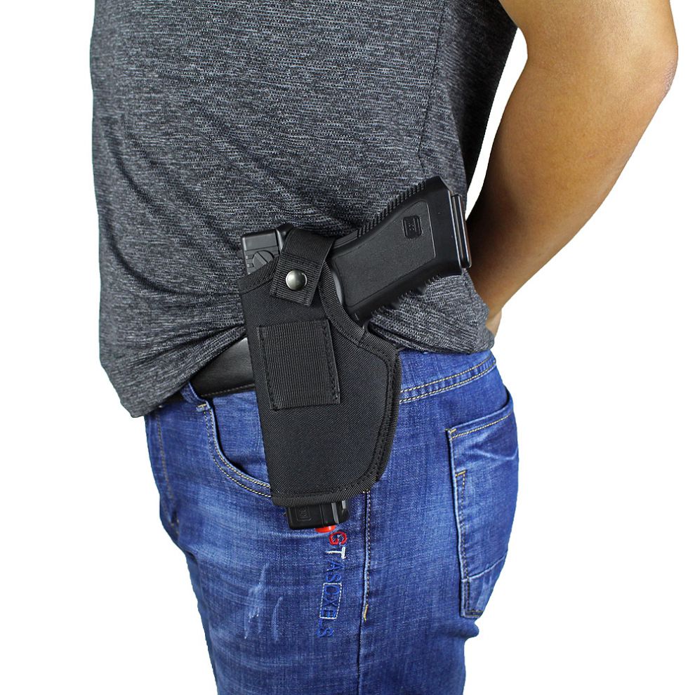 快拔腰带枪套左右手大小通用迷战术枪套户外影视道具套配弹夹套配腰带