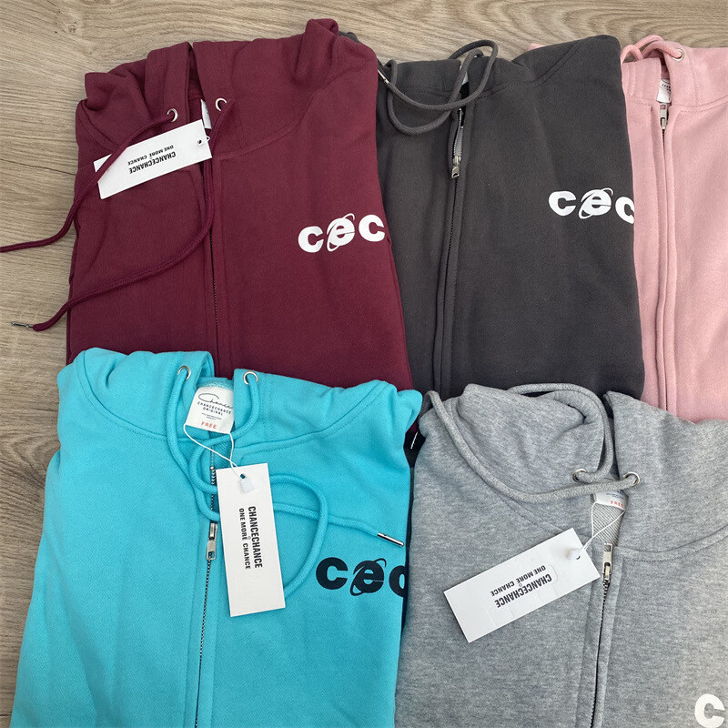 【正确版本】韩国潮牌chancechance连帽开衫卫衣女2022年秋季宽松cec