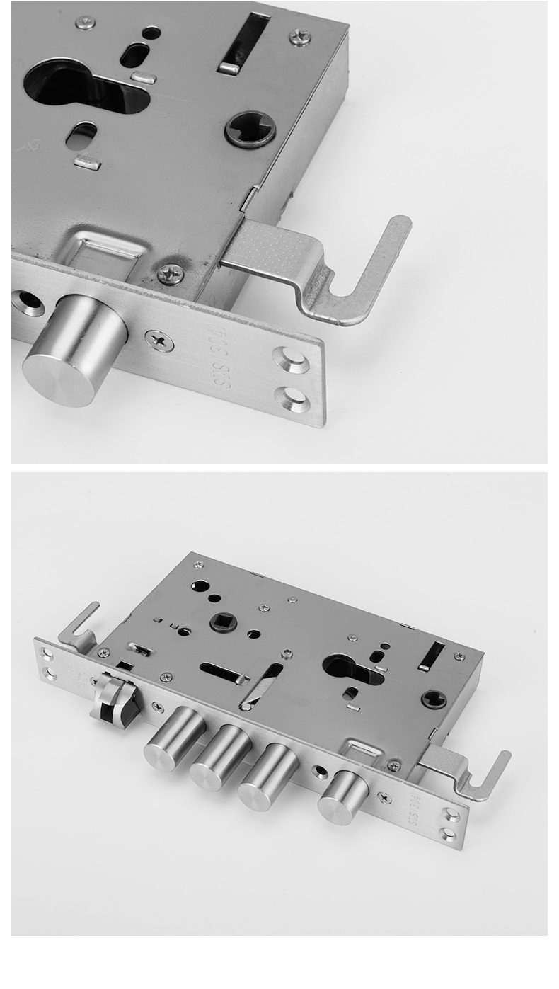万嘉防盗门把手通用面板门锁套装全铜锁芯b级锁具不锈钢铁门老式定制