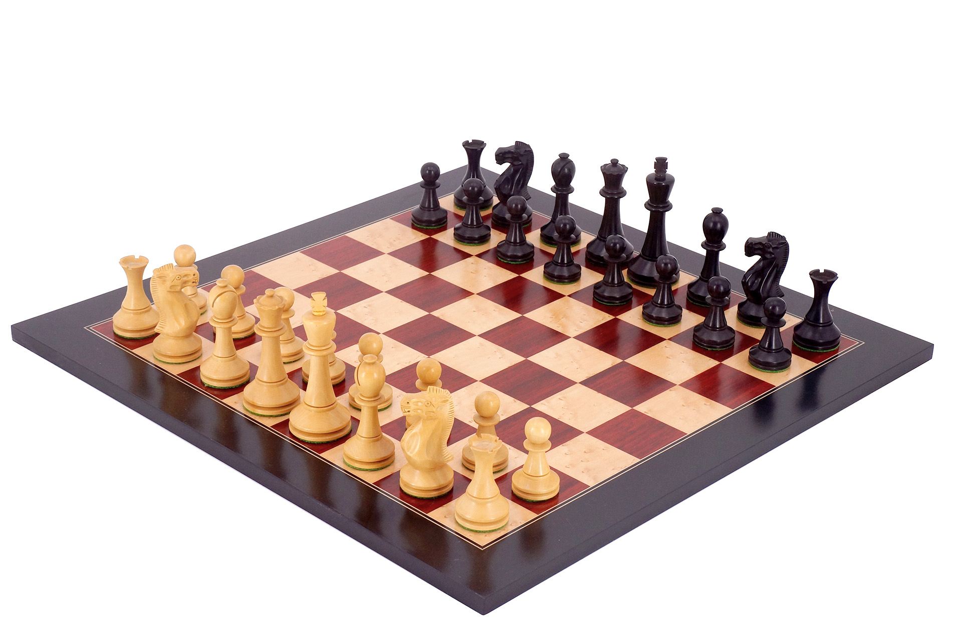 全实木大号高档专业国际象棋布莱克摩尔棕色blackmore棋子黑色棋盘格