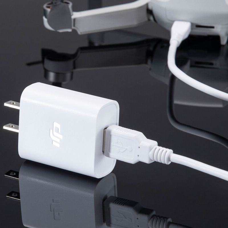 大疆御mini2se充电池快充头电管家器家用充电线qc30无人机配件双口30w