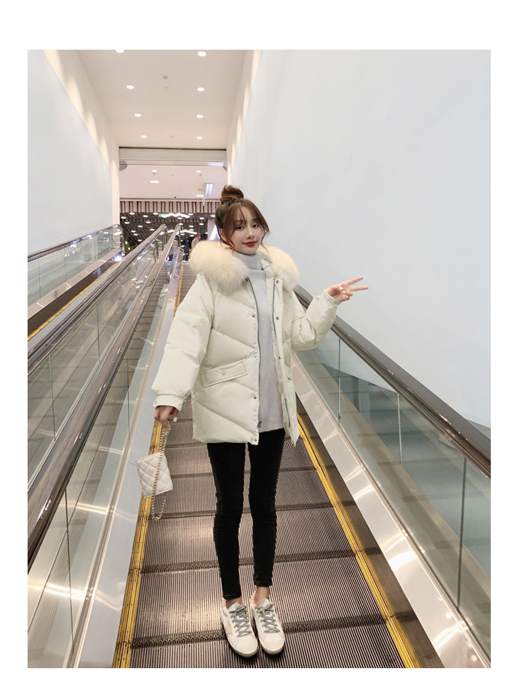 aosijie轻奢女装品牌 白鸭绒羽绒服女2021年冬装新款时尚保暖宽松加厚