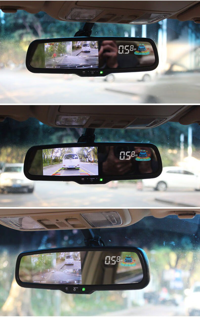 适用于适用于日产轩逸专车专用行车记录仪双镜头倒车雷达一体机8探头