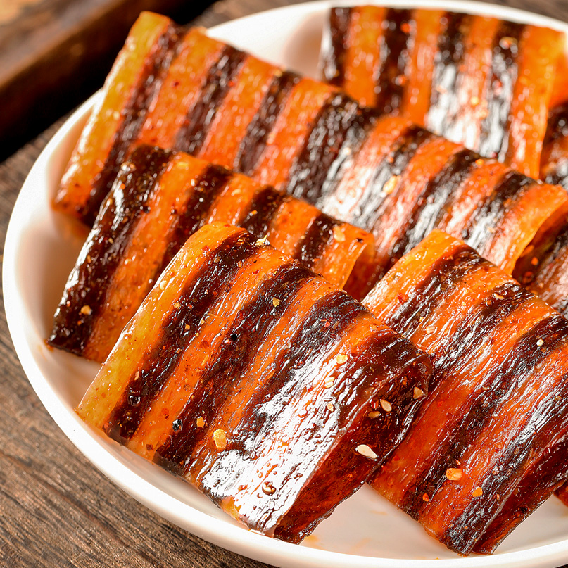 8090后儿时回忆网红零食斑马肉辣条麻辣牛筋辣片面筋小包装食品买5包5