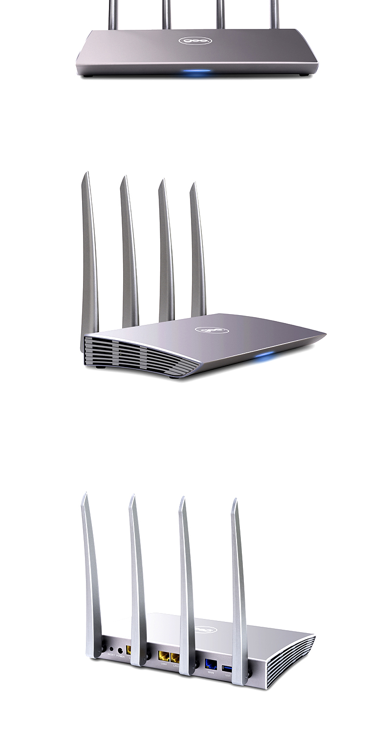 索尼(sony) 极路由极x智能无线家用wifi高速三频全千兆大户游戏路由器