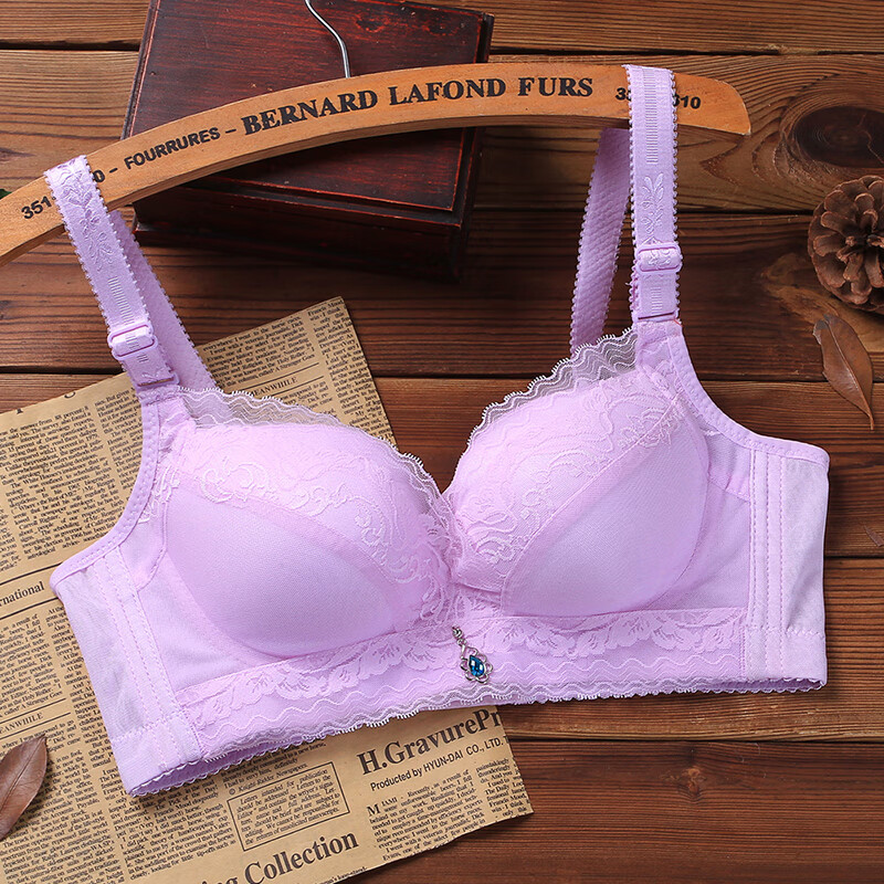 好品质女士文胸单件薄款文胸性感无钢圈小胸超聚拢调整型内衣少女士