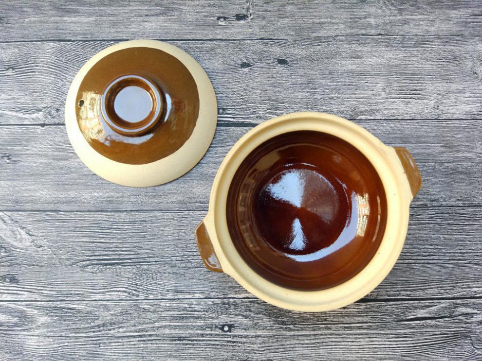 陶土复古老式广味砂锅沙锅商用居家外卖打包容器锅泥锅汤面煲 约350