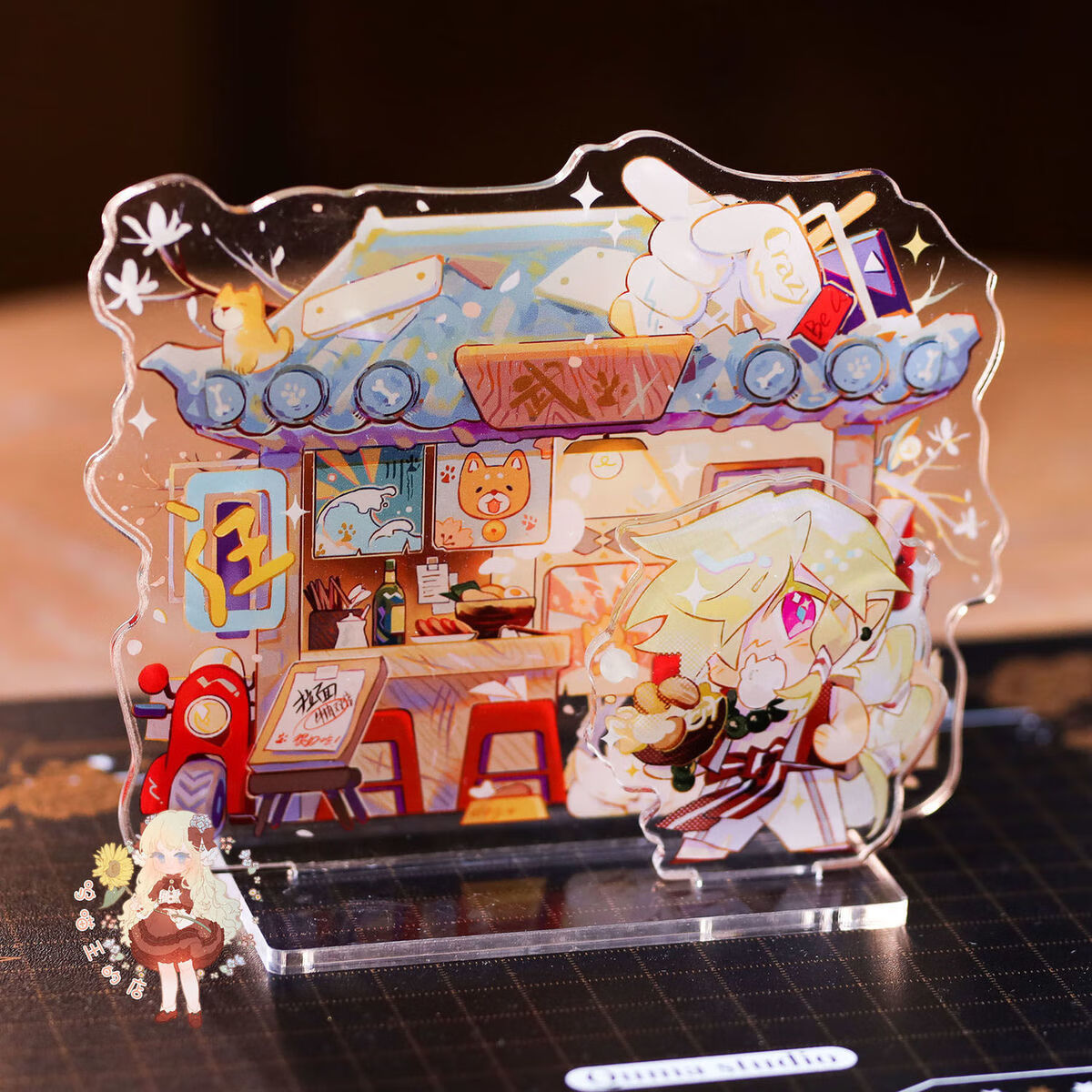 凹凸世界同人周边亚克力挂件立牌格瑞金雷狮安迷修卡米帕洛 12 7cm双