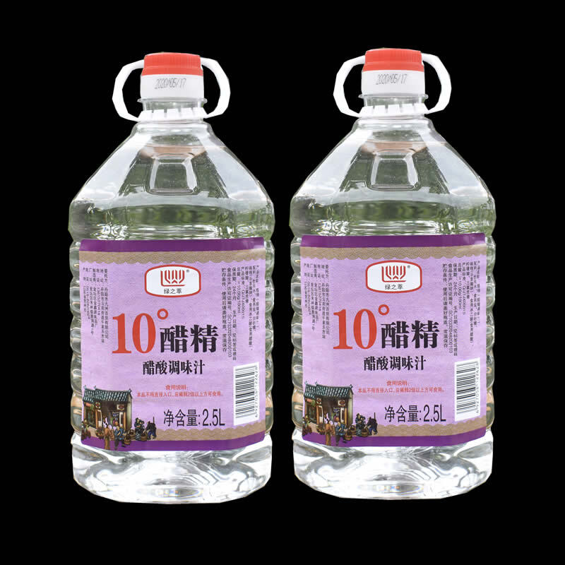 共10斤桶装醋精10度高浓度白醋精泡脚食用家用清洁除垢