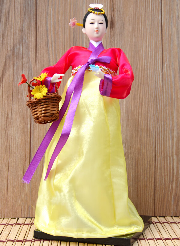 裳淇韩国人偶工艺摆件人形娃娃烤肉店料理店酒店用品装饰礼品特色民俗