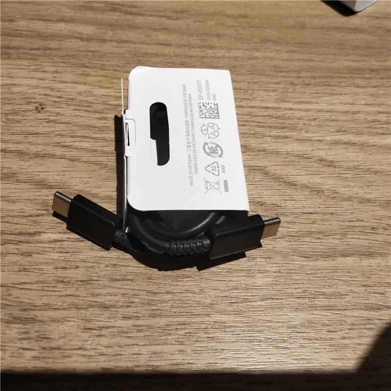 三星原装充电器s20s20u25w快充头ta800note1010a90a80a70数据线白原装