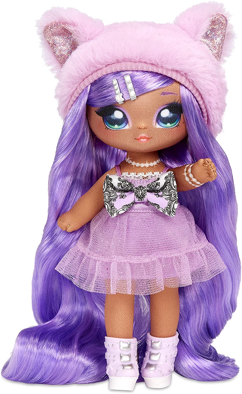 新款nanana娜娜娜可爱家族套装时尚换装美发娃娃礼盒儿童玩具卡其色