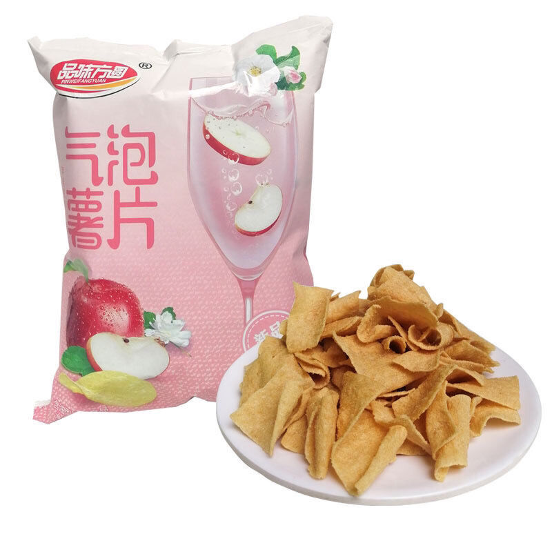 品味方圆气泡薯片气泡水味休闲膨化食品网红零食气泡薯片苹果口味5袋
