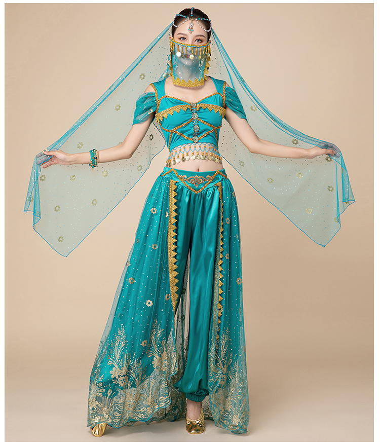 肚皮舞服装印度舞演出服印度舞演出服女西域公主舞姬cos服饰古装异域