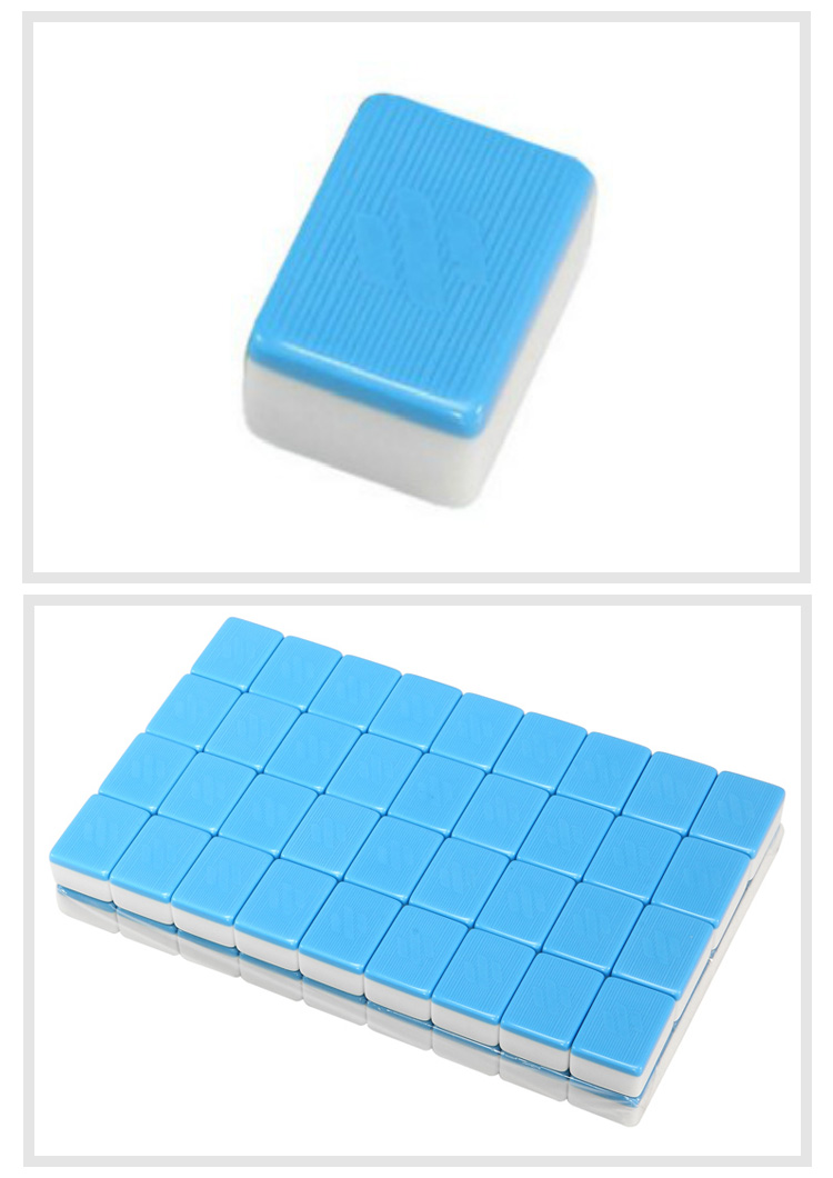 麻将麻将机配件竹丝菱形小鸟正磁反磁logo麻将牌单副42144绿色正磁