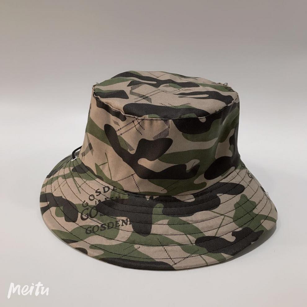 帽子男大头渔夫帽户外旅游劳作垂钓等迷彩渔夫帽迷彩盆帽迷彩圆帽韩文