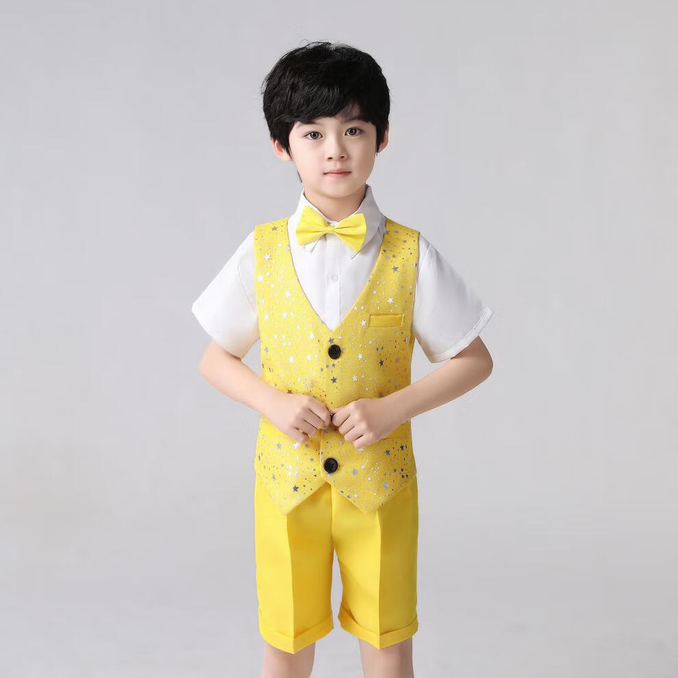 六一幼儿园小班学生男孩背带女孩纱裙舞蹈表演服装儿童节目演出服天