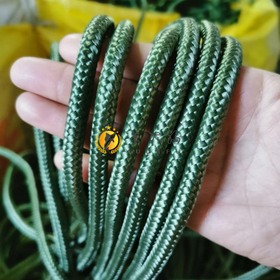 8毫米军绿色耐磨尼龙绳编织绳绳子捆绑绳子篷布刹车广