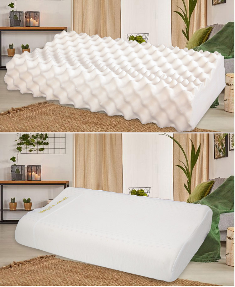 皇家乳胶枕royallatex泰国乳胶枕头天然橡胶颈椎硅胶枕芯一对泰国钢印