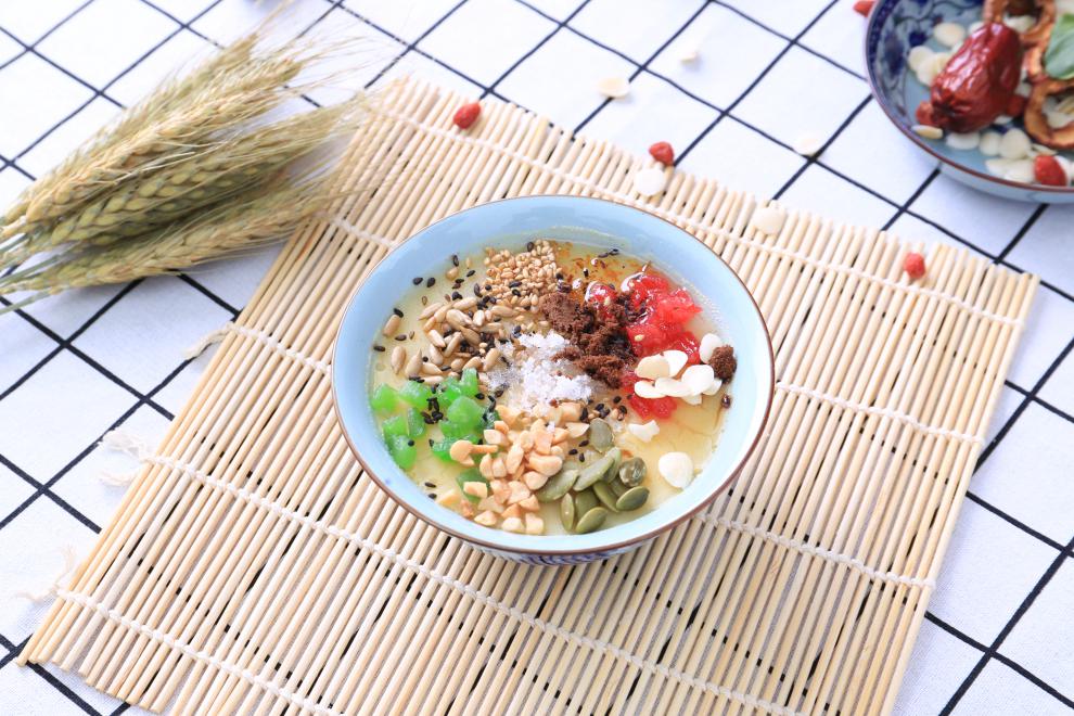 茶湯粉北京天津廟會小吃糜子面速溶藕粉早餐小時候味道 八寶茶湯 八寶