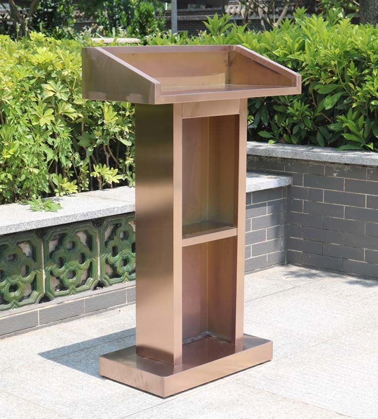 捷翔演讲台不锈钢发言台酒店4s店接待迎宾台物业登记礼宾台咨客泊车台