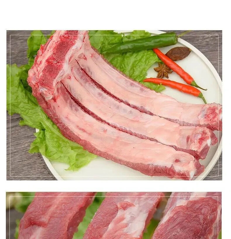 顺丰快递黑猪肋排新鲜排骨猪肋排土猪小排大排猪前