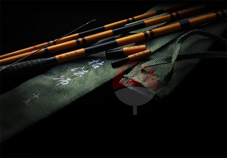 并继竿枯法师 宇智波钓术 七代目枯法师7代并继竿黑拉钓鱼竿 12尺 带