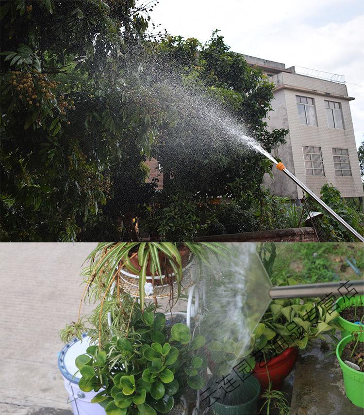 农用手动往复式喷雾器拉杆式伸缩长杆喷枪浇花抽拉水枪喷水喷药枪