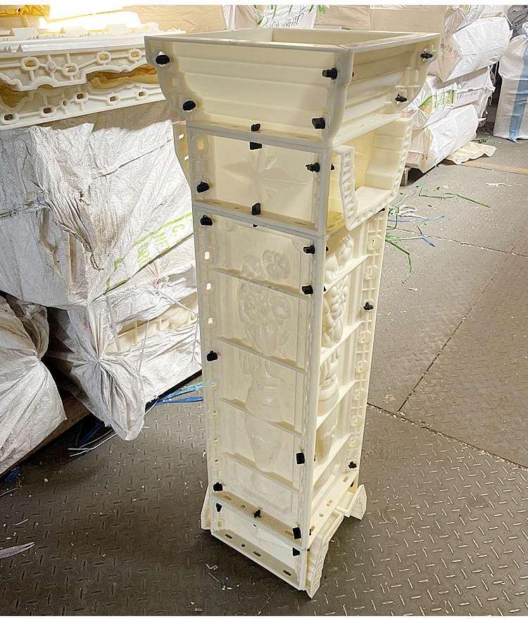 禾佳成欧式别墅现浇栏杆罗马柱模具水泥围栏柱子兰花瓶阳台间隔柱转角