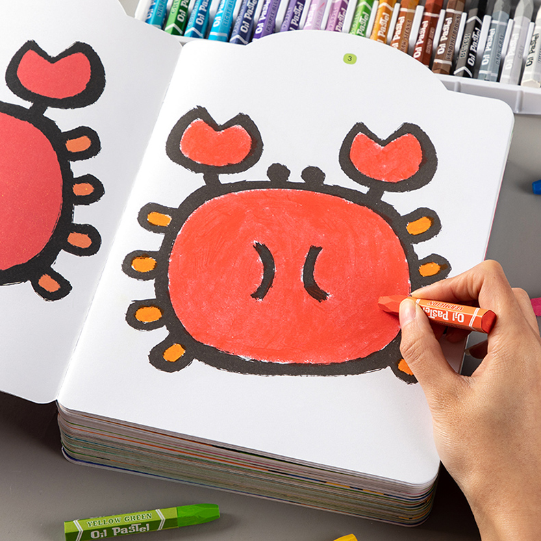 儿童入门画画本0123岁4宝宝幼儿涂色书绘画填色绘本图画册玩具03岁玩