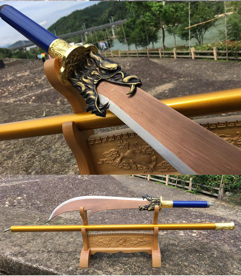 刀表演春秋刀关羽关刀关公大刀武术器械未开刃 战神关公【图片 价格